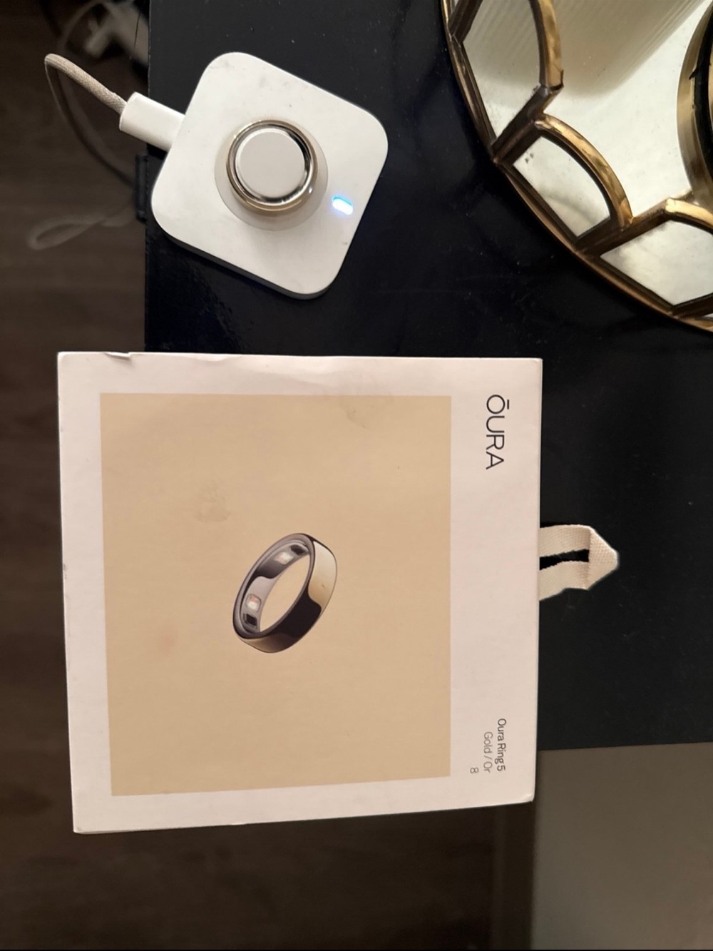 Oura Smart Ring - Gold and Black Two-Tone Finish